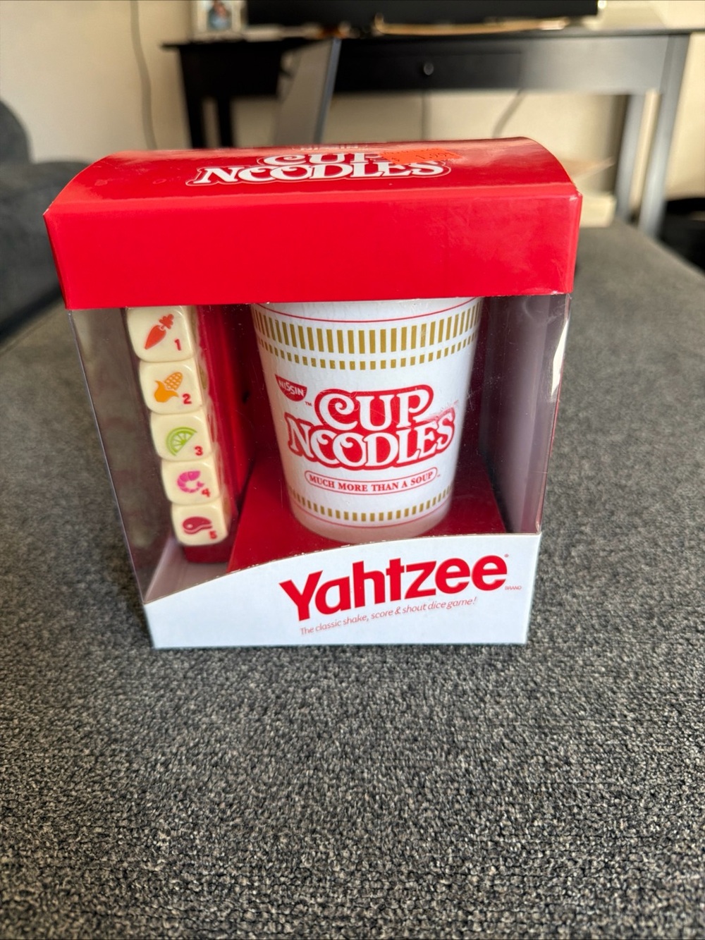 Yahtzee Cup Noodles Edition Dice Game - Red & White